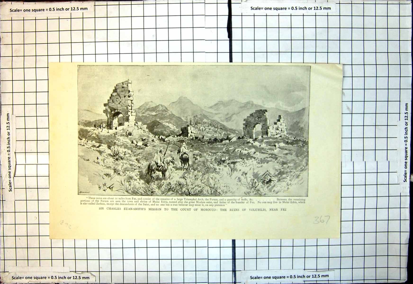 Old Sir Charles Euan Smiths Mission Court Morocco Ruins Volubilis 189 Victorian