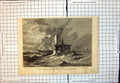 Old Shipping After Storm J Callow Exhibition Society Water Colours 18 Victorian