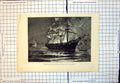 Old Antique Print Destruction Fire Egyptian Steamer Latif In Re Sea 1877 19th