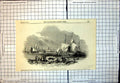 Original Old Antique Print Foreign Corn Ports New Orleans Ships Bay 1847 19th
