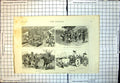 Antique Print Yau Country Upper Burma Feeding Phoongyis Phoongyi Cart 1887 19th