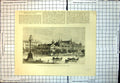 Original Old Antique Print David Sasoon Building Elphinstone High School Bombay