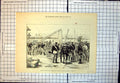 Antique Print Civil War Japan Embarking Cavalry Custom House Yokohama 1877 19th