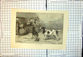 Old Print Man In Possession J Greenaway S Dadd Dog Cage Growl Other Dogs