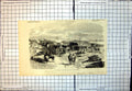 Original Old Antique Print New Zealand Encampment Mount Eliot New Plymouth 1856