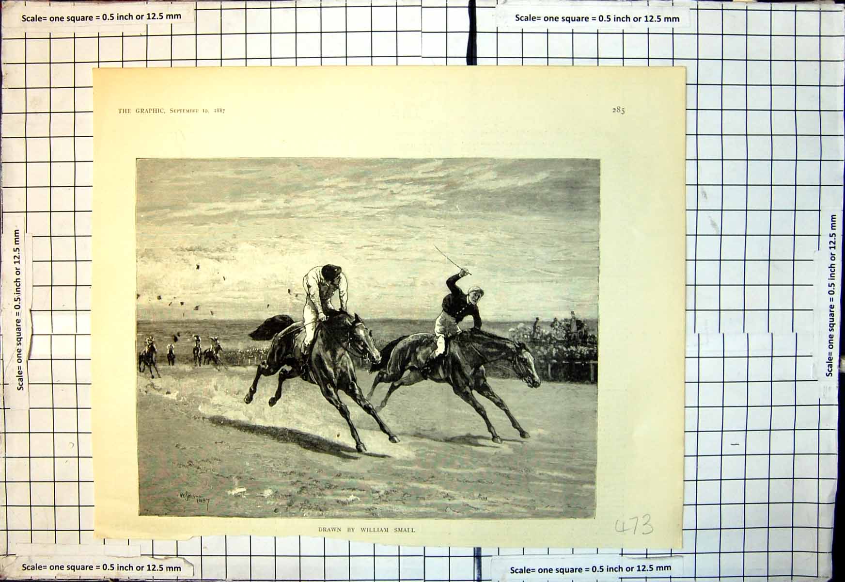 Old Antique Print Horse Racing Two Thousand Race Horses Jockeys Whip 1887 19th
