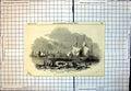 Old New Orleans Foreign Corn Port Ships Bay People Working Barrels 18 Victorian