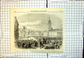 Old Disturbances Warsaw Scene Slaughter Before Viceregal Castle 1861 Victorian