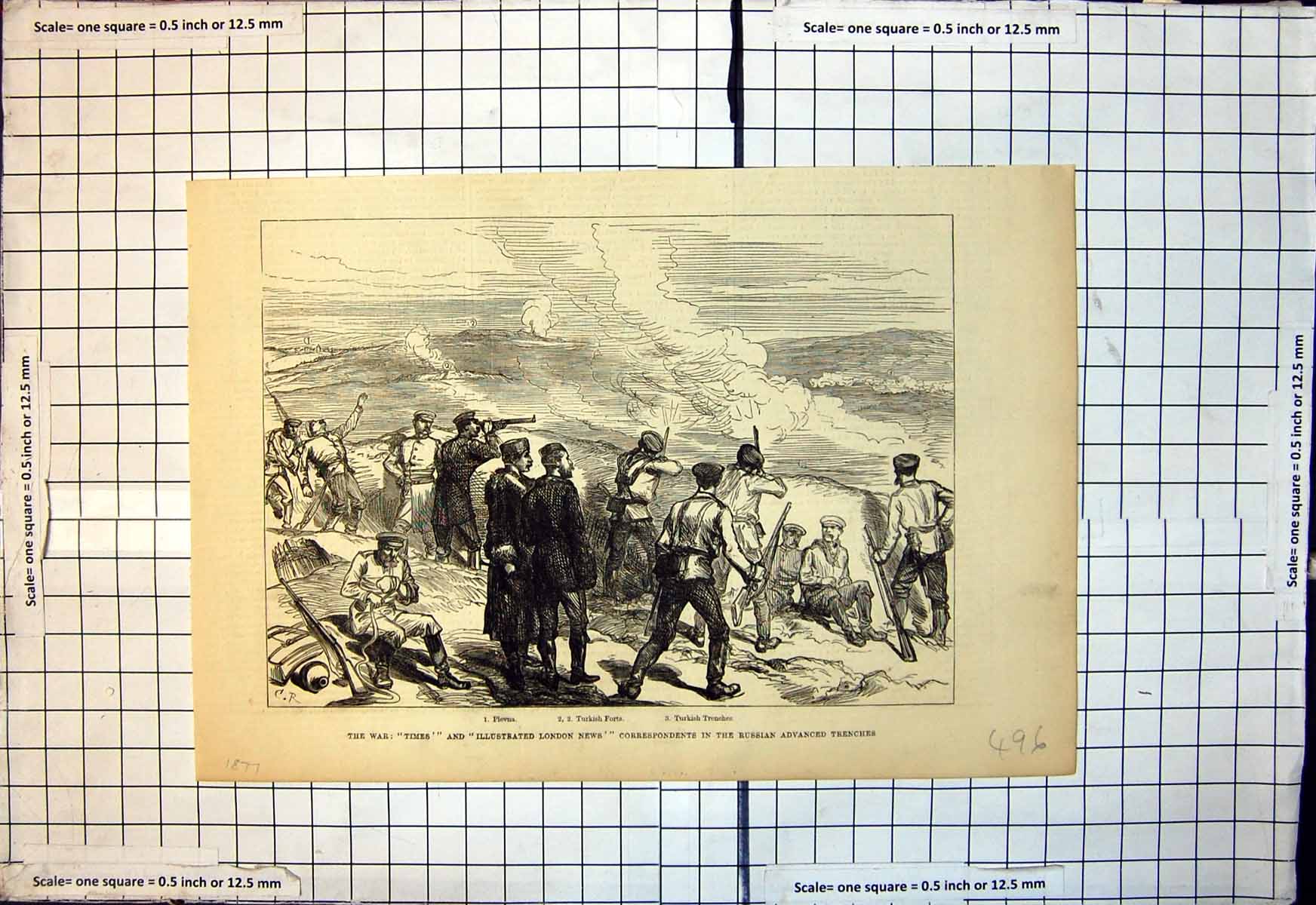 Old War Times Illustrated London News Correspondents Russian Trenches