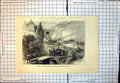Antique Old Print Removal Turkish Prisoners War From Fortress Nicopolis 1877