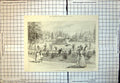Old Print Barnato Park Johannesburg Pond Boats Ducks People Walking 1897 19th