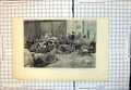 Antique Old Print Carlist War Spain Wounded Republicans Church Somorrostro