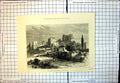 Original Old Antique Print Gates Constantinople Silivri Kapousi 1877 Victorian