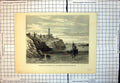 Antique Print Entrance Black Sea Lighthouse On European Side Bosphorus 1877