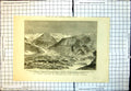 Antique Old Print Recent Landslip Switzerland Scene Disaster En Plattenberg