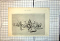 Old Print Convoy Provisions Buluwayo Starting Under Escort Mafeking 1896 19th