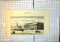 Antique Print New International Railway Steam Packet Station Boulogne 1875 19th