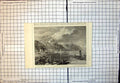Antique Old Print Castle Rheinfels St Goar Engraved Nicholls Drawn W Allen