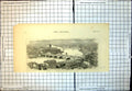 Original Old Antique Print View Toulouse Before Floods Town Bridge River 1875