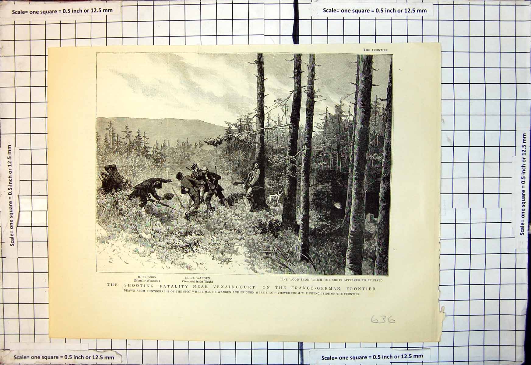 Old Shooting Fatality Vexaincourt Franco German Frontier Wangen 1887 Victorian