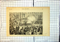 Original Old Antique Print Firing Salvoes Berlin In Honour Victories Metz 1870