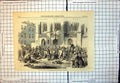 Antique Old Print War Halt Convoy Sick Prussian Siers Returning Berlin 1866