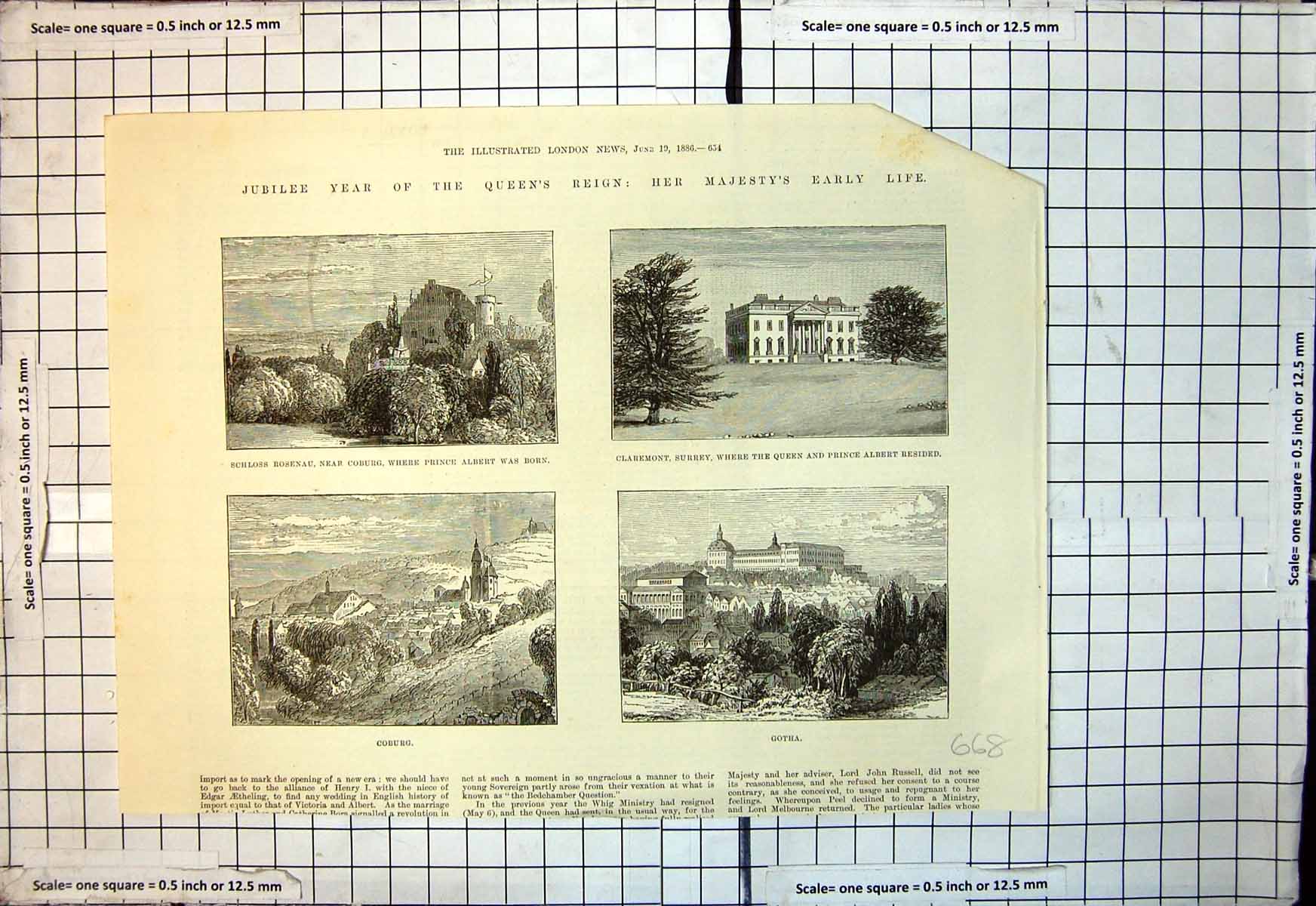 Old Jubilee Queens Reign Schloss Rosenau Coburg Prince Albert Born 18 Victorian