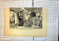 Old Antique Print Florentine Harvest Sheaves For Convent Nuns Collecting