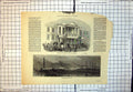 Original Old Antique Print Exterior Assembly Room Wolverhampton Town Night