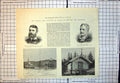 Antique Old Print Prince Princess Wales Sweden Denmark Count Von Rosen 1885