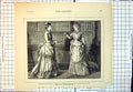 Old Antique Print Two Women Tongs Hand Book Open It To See Fw Lawson 1874 19th