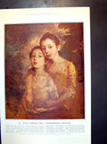 Old Vintage Print The Shining Morning Face Gainsboroughs Daughters 1923 20th