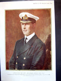 Old Antique Print Commander The Honorary Alexander Ramsay Dso Rn Portrait
