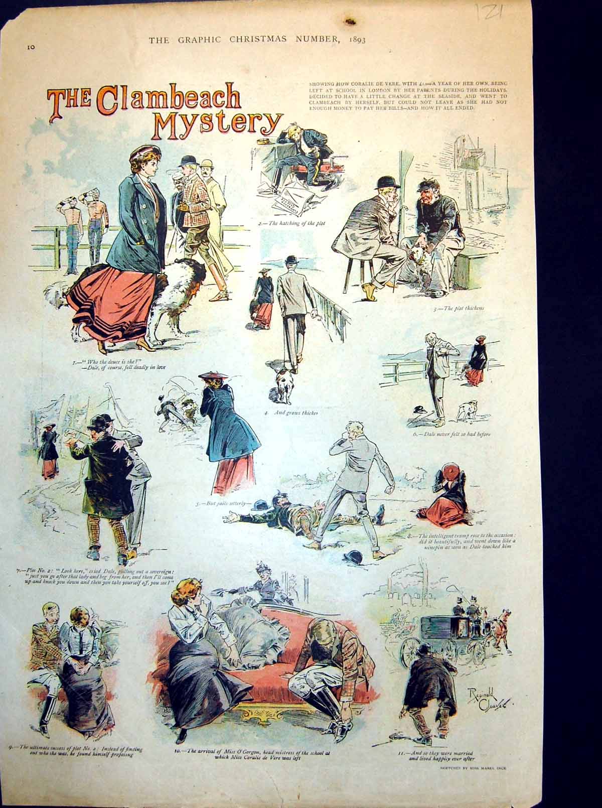 Old Clambeach Mystery Man Falls For Lady Seaside Involves Tramp 1893 Victorian