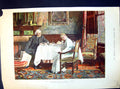 Antique Old Print An Head And A Young Heart Claud E Calthrop Vicar Lady 1891