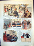 Old Girl With Thirty Nine Lovers Aboard Vessel On Sea Who To Love 1889 19th