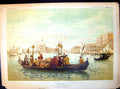 Antique Print Venice Picture Clara Montalba Gondola Flowers Cathedral 1887 19th