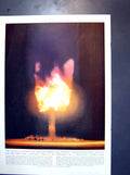 Old Detailed View Explosion Small Size Atomic Bomb Nevada Desert 1951 20th