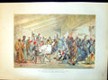 Antique Old Print Registering Fellaheen For Military Service Luxor Egypt 1889