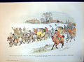Antique Old Print Newly Married Couple Escorted Home Church Local Hunt 1883