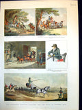 Old Antique Print Fashioned Sporting Pictures Coaching Prince Regent 1890 19th