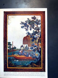 Old Print The Fragrant Concubine Hsiang Fei Reclining Boat Fan Tree 1939 20th