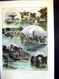 Old Leeds Castle Farleigh All Saint'S Church Maidstone Aylesford 1897 Victorian