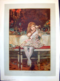 Antique Old Print Nothing In It Girl Christmas Cracker Weedon Grossmith 1886