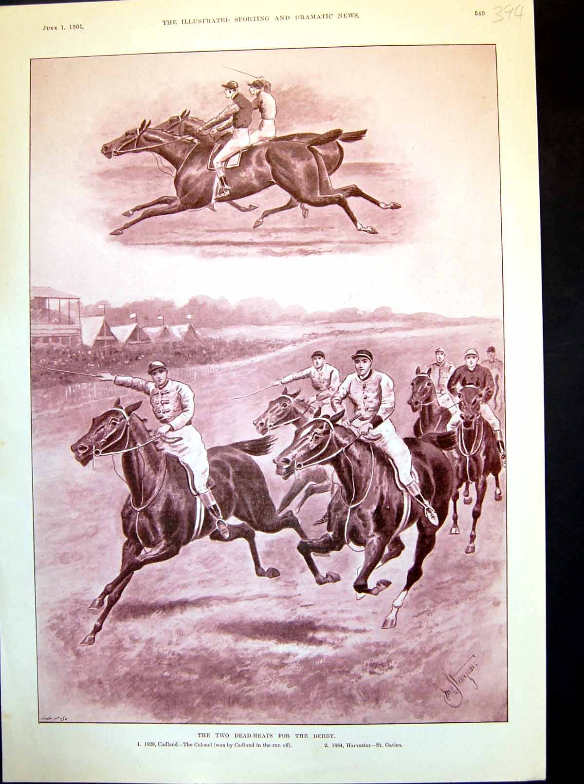 OldDead Heats Derby Cadland The Colonel Harvester St. Gatien 1901