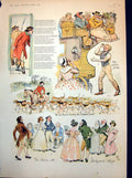 Antique Print Damaged Coaching Idyll Huntsman Dappled Pack Dance Hall 1896 19th