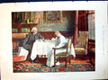 Antique Old Print Claud E. Calthrop Young Heart Head Vicar Young Lady 1891 19th