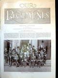 Old Print The Royal Artillery Field Officers R.A. Mess Woolwich Ante-Room