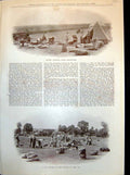 Antique Print Packing Up Mess Kit Camp Fatigue Party Wareham Group N.C.O.'S