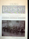 Old Print The 1St King'S Dragoon Guards Officer'S Ride Mess Anteroom 1898